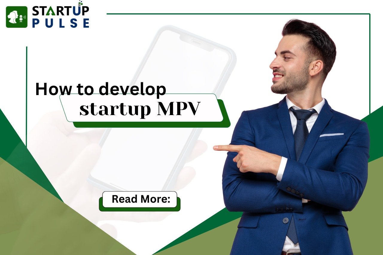 Business Man pointing startup MPV