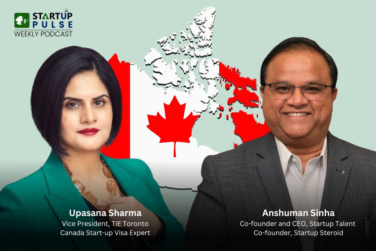 Upasana Sharma Vice President of TiE Toronto podcast with Anshuman Sinha Co-founder and CEO of Startup Talent and Startup Steroid.